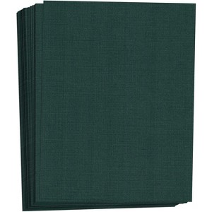 Hamilco Colored Cardstock Scrapbook Paper 8.5x11 Linen Textured Color Card Stock Paper Sacramento Green 80 lb Cover 50 Pack - 1 of 4