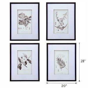 Chery Life 4 Pcs 20" x 28" Botanical Wall Art Prints, Home Decor for Living Room, Dining Room, Bedroom, Hallway - 1 of 4