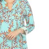 White Mark Women's Paisley Button Front Tunic Top - 4 of 4