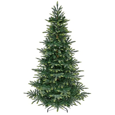 Yaheetech 6Ft/7.5Ft Pre-Lit Artificial Christmas Tree for Home Party