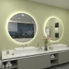 Apmir Super Bright Back LED Lighted Anti-Fog Round/Oval Wall Mirror with Tempered Glass & 3-Year Warranty - 3 of 4