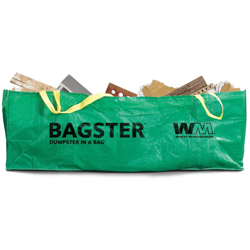 Waste Management Bagster Dumpster in a Bag Green, 1 of 5