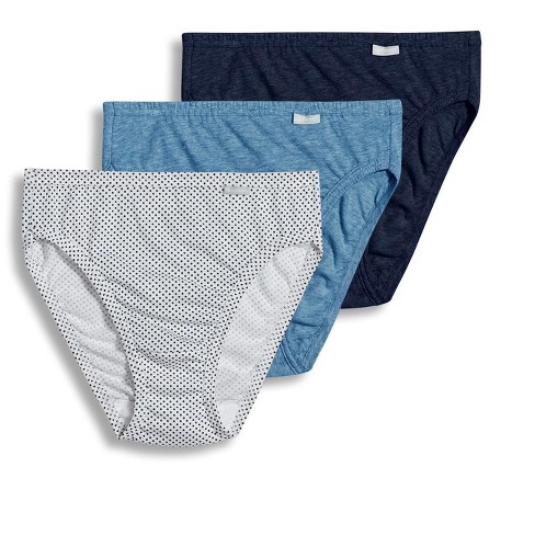 JOCKEY Women's 3-Pack Elance Cotton French Cut Breathe Brief Underwear,  Size 9