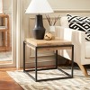 Edgefield End Table - Natural/Black - Safavieh - image 2 of 4