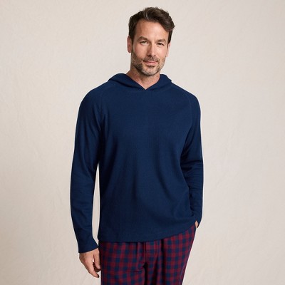 Lands' End Men's Brushed Rib Hoodie
