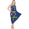 LA LEELA Women's Summer Sarong Bikini Wraps Cover up Skirt Wrap Bathing suit Swimwear Swimsuit Beach Coverup for Women One Size Blue, Floral - 2 of 4