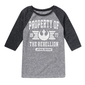 Boys' - Star Wars - Property Of Rebellion Raglan Graphic T-Shirt - 1 of 3