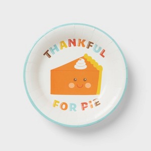 20ct Thanksgiving Thankful for Pie Snack Plates - Spritz™ - 1 of 3