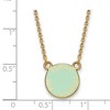 Black Bow Jewelry 14k Yellow Gold Plated Sterling Silver Alpha Epsilon Phi Greek Life Necklace 18 Inch - 2 of 4