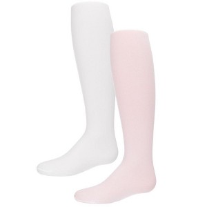 Memoi Solid Microfiber 2 Pair Pack Infant Tights - 1 of 3