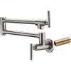 Wall-Mounted Pot Filler Faucet with Dual Swing Joints and Lustrous Finish - 2 of 4
