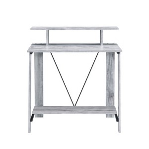PAGED Computer Desk Rectangular Home Office Desks Multi-Function Writing Desk with 1 Upper Shelf and 1 Bottom Shelf for Living Room, Study - 1 of 4