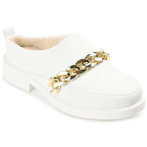 White cheap mules target