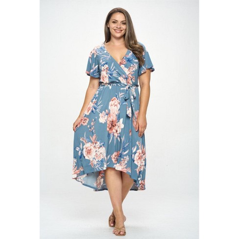 Target floral wrap outlet dress