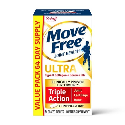 Move Free Ultra UCII Capsule Value Pack with Calcium and Collagen - 64ct