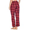 Ashford & Brooks Women’s Cotton Long-Sleeve Top Flannel Pants Pajama Sleepwear Set - 4 of 4