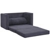 Homcom Pull Out Sofa Bed, Modern Convertible Loveseat Sleeper ...