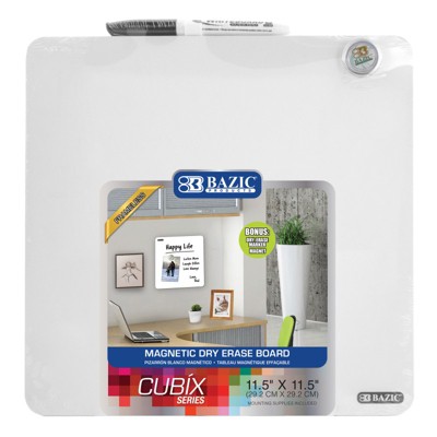 Bazic Products Magnetic Dry Erase Tile, 11.5" x 11.5"