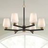 Possini Euro Design Possini Euro Jeremiah 28"W Black and Gold 6-Light Chandelier - 2 of 4