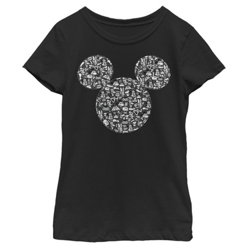 Girl's Disney Mickey Mouse Icons Silhouettes T-Shirt - image 1 of 4