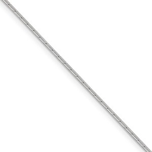 Black Bow Jewelry 1.2mm Sterling Silver, Diamond Cut Solid Snake Chain Necklace - 1 of 4