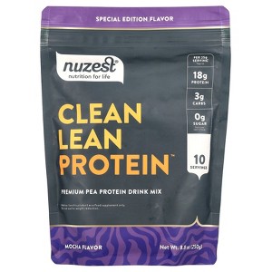 Nuzest Clean Lean Protein™, Premium Pea Protein Drink Mix, Mocha , 8.8 oz (250 g) - 1 of 2