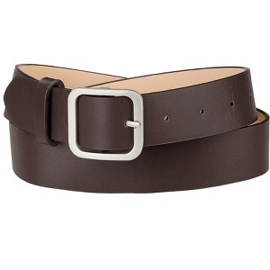 Allegra K Women Pin Buckle Belt Soft Wide Waist Belt Casual Dresses Jeans Pants 1 Pc - 1 of 4