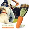 Dog Squeaky Chew Toys for Aggressive Chewers, Rubber Carrot Dog Toys for Training and Cleaning, Durable Interactive Tough Dog Toy - 2 of 4