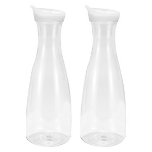 Unique Bargains Elegant Acrylic Water Carafes with Lid for Juice Cocktails - 1 of 4