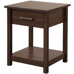 NicBex 20"Wide Nightstand with Drawer and Storage Shelf Modern Bedside End Table for Bedroom,Living Room - 1 of 4