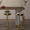 CAVINAS Barstools Set of 2, PU Leather Counter Height Bar Chair with Footrest, Bar Stool Chair for Bar, Kitchen, Dining Room - 2 of 4