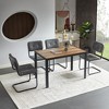 BENCMATE Dining Chairs, Mid Century Modern Chairs with Backrest and Cushion Seat for Kitchen, Dining Room, 4PCS, Gray, 22.24"*18.7"*32.87" - 2 of 4