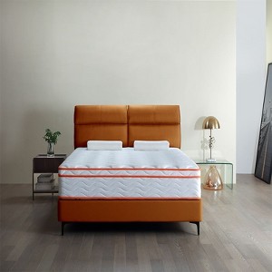 Okak  Modern 12Inch Euro Top Individual Hybrid Mattress with Memory Foam for Comfy Sleep,Medium Feel Bed Mattresses - 1 of 4