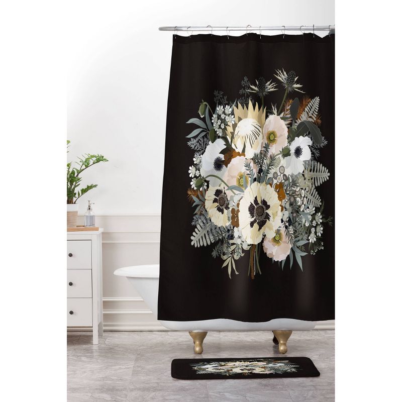 Iveta Abolina Elsa Shower Curtain Black - Deny Designs, 4 of 7