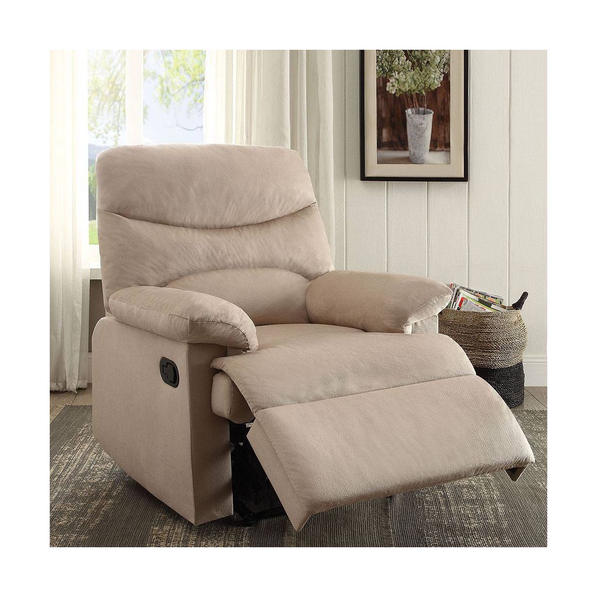 Acme Furniture Arcadia Woven Fabric Reclining Sofa