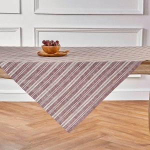Solino Home Striped Linen Table Throw | Chelsea Stripe - 1 of 4