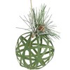 Northlight Hollow Metal Christmas Ball Ornament with Pinecone - 5" - Green - 3 of 4