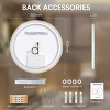 Bathroom Mirror with Lights Round LED Bathroom Vanity Mirror with Stepless Dimming Function And Anti-Fog,Wall Mounted Mirror-The Pop Home - 4 of 4