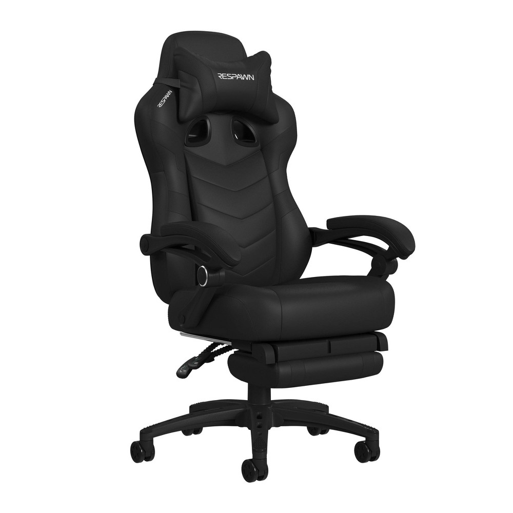 Photos - Computer Chair RESPAWN 110 PRO Gaming Chair Black: Ergonomic, 155-Degree Tilt, Footrest, 275 lb Capacity