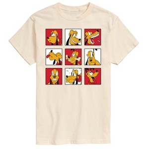 Men's - Disney - Pluto Grid Short Sleeve Graphic T-Shirt - 1 of 4