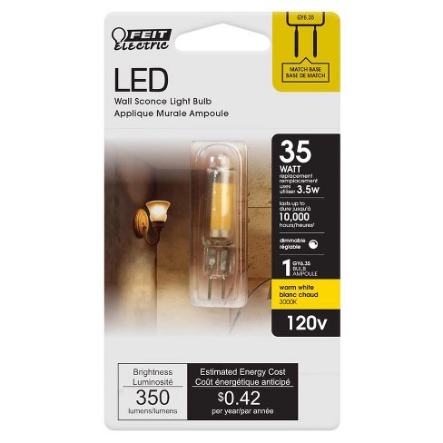 Feit Electric T4 Gy6.35 Led Bulb Warm White 35 Watt Equivalence 1