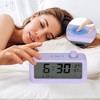 REGALWOVEN Battery Powered Triple Digital Temperature Alarm Clock 5.3 x 3.1 x 1.4 Inches - 3 of 4