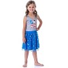 Peanuts Girl's Snoopy Joe Cool USA Love Tank Nightgown Dress Pajama Grey/Blue - 2 of 4