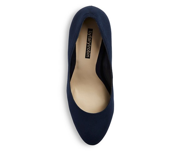 Women's FarylRobin Wide Width Stella Pumps - Navy 5.5W