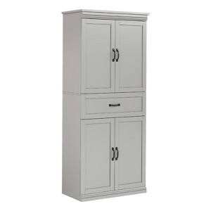 Pantry, 70" High Kitchen Pantry Cabinet with Doors and Adjustable Shelves, Freestanding Wood Cabinet for Bathroom, Dining Room, Living Room - 1 of 4
