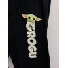 Mens Star Wars Mandalorian Grogu Screen Print Black Sleep Pajama Pants - 2 of 3