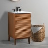 JONATHAN Y VAN1004 Calandre 20 in. W x 18 in. D x 33 in. H Thin Linear Slat Modern 2-Shelf Bath Vanity Cabinet Only (Sink Basin not Included) - 2 of 4