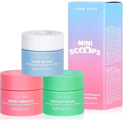 I DEW CARE Mini Scoops Face Mask Set - 3ct/0.35oz each