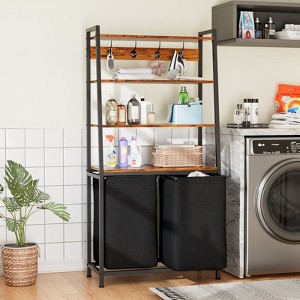 家具 Laundry rack with baskets Multi-purpose Laundry Basket Holder - 6 Tier (2 Bushel) - Etsy