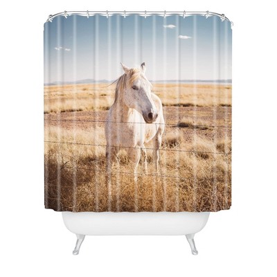 Bethany Young Photography West Texas Wild Shower Curtain Beige - Deny Designs